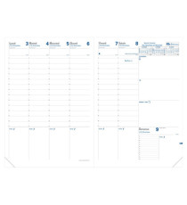 Agenda settimanale Prenote 2026 - copertina Impala - 21 x 29,7 cm - nero - Quo Vadis