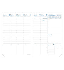 Agenda settimanale Prenote 2026 - copertina Impala - 21 x 29,7 cm - nero - Quo Vadis