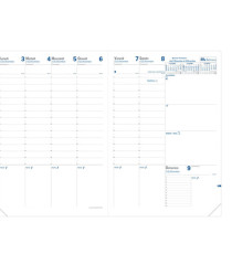 Agenda settimanale Prenote 2026 - copertina Impala - 21 x 29,7 cm - nero - Quo Vadis