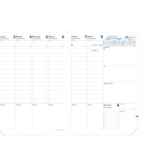 Agenda settimanale Prenote 2026 - copertina Impala - 21 x 29,7 cm - nero - Quo Vadis