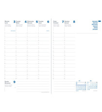 Agenda settimanale Presidente Equology 2026 - 21 x 27 cm - nero - Quo Vadis