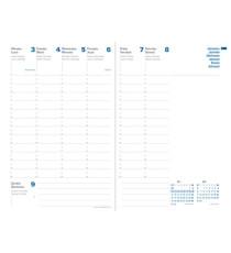 Agenda settimanale Presidente Equology 2026 - 21 x 27 cm - rosso - Quo Vadis