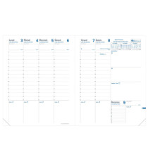 Agenda settimanale Trinote 2026 - copertina Impala - 18 x 24 cm - nero - Quo Vadis