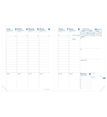 Agenda settimanale Trinote 2026 - copertina Impala - 18 x 24 cm - nero - Quo Vadis