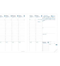 Agenda settimanale Trinote 2026 - copertina Impala - 18 x 24 cm - nero - Quo Vadis