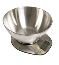 Bilancia da cucina Graal - con ciotola - peso massimo 5 kg - acciaio - Melchioni family