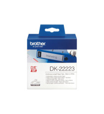 Brother - Rotolo etichetta continua - carta adesiva - Nero/Bianco -  50mm x 30,48mt - DK-22223