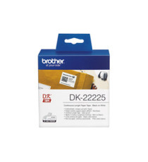 Brother - Rotolo etichetta continua - carta adesiva - Nero/Bianco - 38mm x 30,48mt - DK-22225