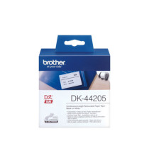Brother - Rotolo etichetta continua - carta adesiva - Nero/Bianco - 62mm x 30,48mt - DK-44205
