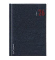 Libro prenotazioni ristorante 2026 - con copertina similpelle imbottita - 21 x 30 cm - blu Libro prenotazioni ristorante 2026 - con copertina similpelle imbottita - 21 x 30 cm - blu