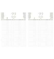 Libro prenotazioni ristorante 2026 - con copertina similpelle imbottita - 21 x 30 cm - blu