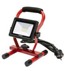 Proiettore da cantiere Light Pad - con staffa e cavo 1,5 m - 20 W - rosso - Velamp