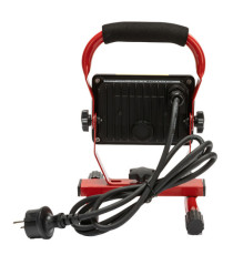 Proiettore da cantiere Light Pad - con staffa e cavo 1,5 m - 20 W - rosso - Velamp