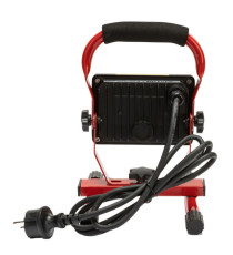 Proiettore da cantiere Light Pad - con staffa e cavo 1,5 m - 20 W - rosso - Velamp