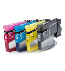 Multipack Brother LC527VAL Bk-c-m-y cartuccia originale per Brother MFC-J4350dw,MFC-J4550dw BK 1.300 pagine C-M-Y 900 pagine