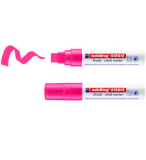 Marcatore a gesso liquido 4090 - punta scalpello - da 4 a 15mm - colori assortiti - Edding - astuccio 5 pezzi Marcatore a gesso liquido 4090 - punta scalpello - da 4 a 15mm - colori assortiti - Edding - astuccio 5 pezzi