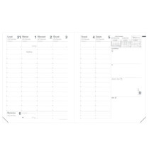 Agenda settimanale Presidente Marlow 2026 - 21 x 27 cm - bordeaux - Quo Vadis