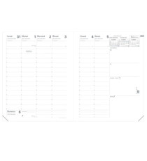 Agenda settimanale Presidente Marlow 2026 - 21 x 27 cm - bordeaux - Quo Vadis