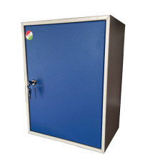 Cassetta portacellulare - 30 posti - 30 x 23 x 40cm - grigio/blu - Metalplus