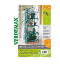 Telo di ricambio - per serra Azalea a 4 ripiani - trasparente - Verdemax Telo di ricambio - per serra Azalea a 4 ripiani - trasparente - Verdemax