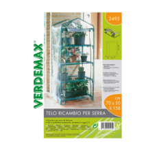 Telo di ricambio - per serra Azalea a 4 ripiani - trasparente - Verdemax