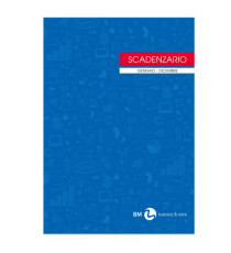 Scadenzario Gennaio/Dicembre - uso mano - 17 x 24cm - 24 fogli - BM