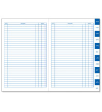 Scadenzario Gennaio/Dicembre - uso mano - 17 x 24cm - 24 fogli - BM