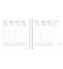 Agenda settimanale Time&Life 2026 - 16 x 16 cm - argento - Quo Vadis Agenda settimanale Time&Life 2026 - 16 x 16 cm - argento - Quo Vadis