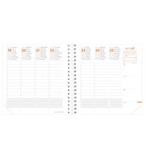 Agenda settimanale Time&Life 2026 - 16 x 16 cm - argento - Quo Vadis Agenda settimanale Time&Life 2026 - 16 x 16 cm - argento - Quo Vadis