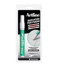 Marcatore permanente - per fughe Grout Pen - punta a scalpello - tratto 2,0-4,0 mm - bianco - Artline Marcatore permanente - per fughe Grout Pen - punta a scalpello - tratto 2,0-4,0 mm - bianco - Artline