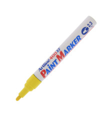 Marcatore permanente A 400 - a vernice - punta tonda - 2,3 mm - giallo - Artline Marcatore permanente A 400 - a vernice - punta tonda - 2,3 mm - giallo - Artline