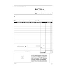 Blocco ricevute sanitarie - 50/2 autoricalcanti - 21,5x14,8cm - DU165470000 - Data Ufficio