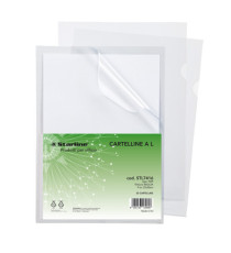Cartellina a L Top - buccia - 22 x 30 cm - trasparente - Starline - conf. 50 pezzi Cartellina a L Top - buccia - 22 x 30 cm - trasparente - Starline - conf. 50 pezzi