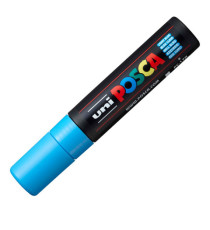 Marcatore a base d'acqua Uni Posca PC17K - punta extra large a scalpello 15,0mm  - azzurro - Uni Mitsubishi Marcatore a base d'acqua Uni Posca PC17K - punta extra large a scalpello 15,0mm  - azzurro - Uni Mitsubishi