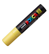 Marcatore a base d'acqua Uni Posca PC17K - punta extra large a scalpello 15,0mm  - giallo - Uni Mitsubishi Marcatore a base d'acqua Uni Posca PC17K - punta extra large a scalpello 15,0mm  - giallo - Uni Mitsubishi