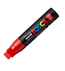 Marcatore a base d'acqua Uni Posca PC17K - punta extra large a scalpello 15,0mm  - rosso - Uni Mitsubishi