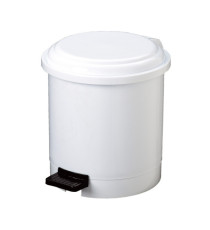 Pattumiera a pedale Ruf - PP - 3 L - diametro 17,5 cm - altezza 21 cm - bianco - Medial