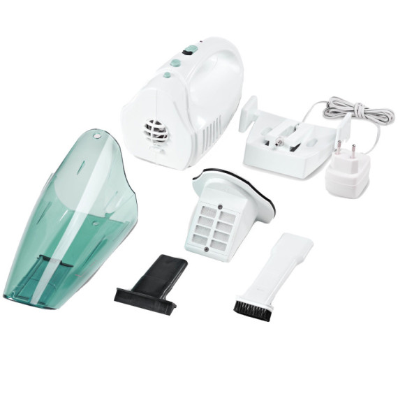 Aspirapolvere cordless - 30 W - 37 x 12 x 11 cm - bianco/verde - Girmi Aspirapolvere cordless - 30 W - 37 x 12 x 11 cm - bianco/verde - Girmi