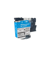 Cartuccia Compatibile Brother LC521C Ciano 500 Pagine Alta Qualità per DCP-J1260W DCP-J1310DW DCP-J1360DW DCP-J1460DW