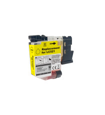 Cartuccia Compatibile Brother LC521Y Giallo 500 Pagine Alta Qualità per DCP-J1260W DCP-J1310DW DCP-J1360DW DCP-J1460DW