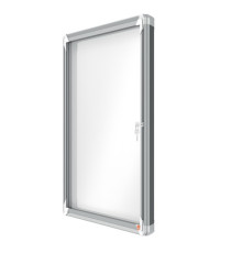 Bacheca per esterni - fondo magnetico bianco - 6 fogli A4 - orizzontale - Nobo