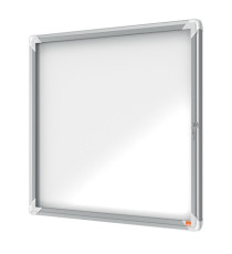 Bacheca per esterni - fondo magnetico bianco - 6 fogli A4 - orizzontale - Nobo