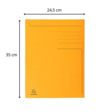 Cartella Forever - 3 lembi - 24 x 32 cm - arancione - Exacompta Cartella Forever - 3 lembi - 24 x 32 cm - arancione - Exacompta