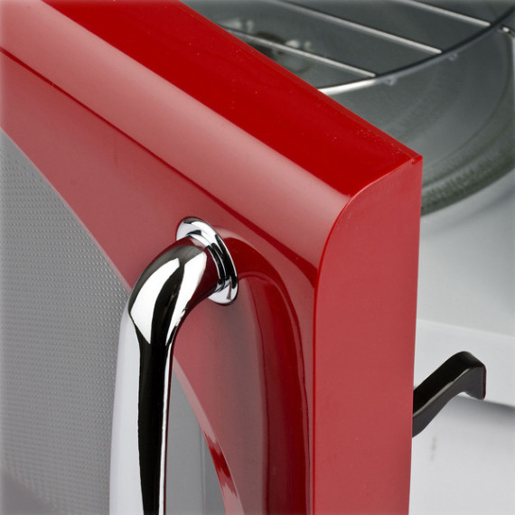 Forno a microonde vintage - con cottura combinata - 20 L - rosso - Girmi Forno a microonde vintage - con cottura combinata - 20 L - rosso - Girmi