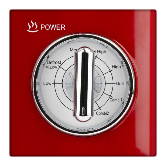 Forno a microonde vintage - con cottura combinata - 20 L - rosso - Girmi Forno a microonde vintage - con cottura combinata - 20 L - rosso - Girmi