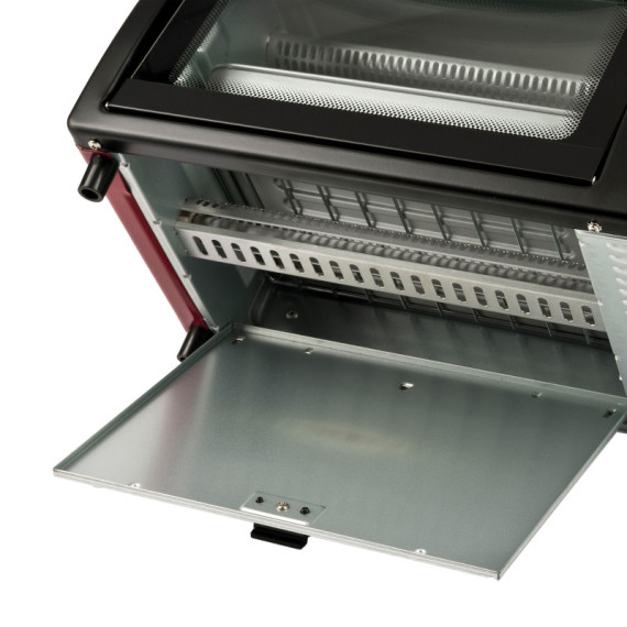 Forno elettrico ventilato - 10 L - nero/rosso - Girmi Forno elettrico ventilato - 10 L - nero/rosso - Girmi