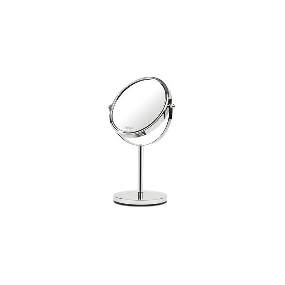 Specchio per trucco - con ingrandimento x3 - diametro specchio 15,5 cm - altezza 32 cm - grigio - Girmi Specchio per trucco - con ingrandimento x3 - diametro specchio 15,5 cm - altezza 32 cm - grigio - Girmi