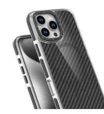 Cover in fibra di carbonio con magsafe per Iphone 17 Pro Max finitura black con pulsanti in alluminio, altissima qualità