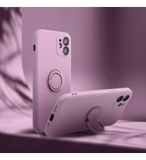Cover in TPU con anello Viola per Iphone 17 Pro ROAR Custodia AMBER tpu di altissima qualità, materiale flessibile e antiscivolo