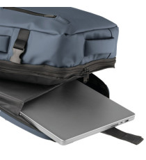 Zaino Travel Backpack Drop2Go - 30 x 15 x 45 cm - gomma - blu - In Tempo Zaino Travel Backpack Drop2Go - 30 x 15 x 45 cm - gomma - blu - In Tempo